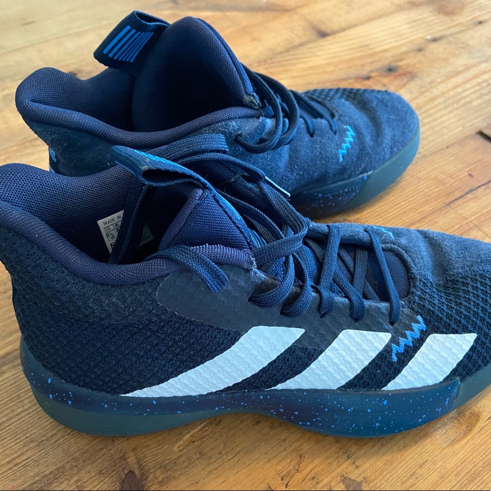 Adidas basketball sneakers. Men’s size 8.5. Good used condition.